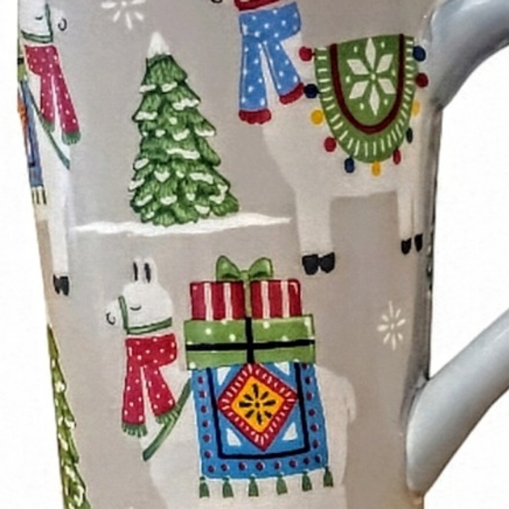 Fa La La La Llama Festive Christmas Mug. Handwash Only